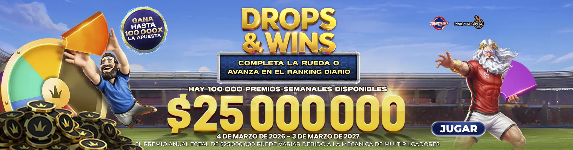 Silder Dropsandwins Pragmatic VEN